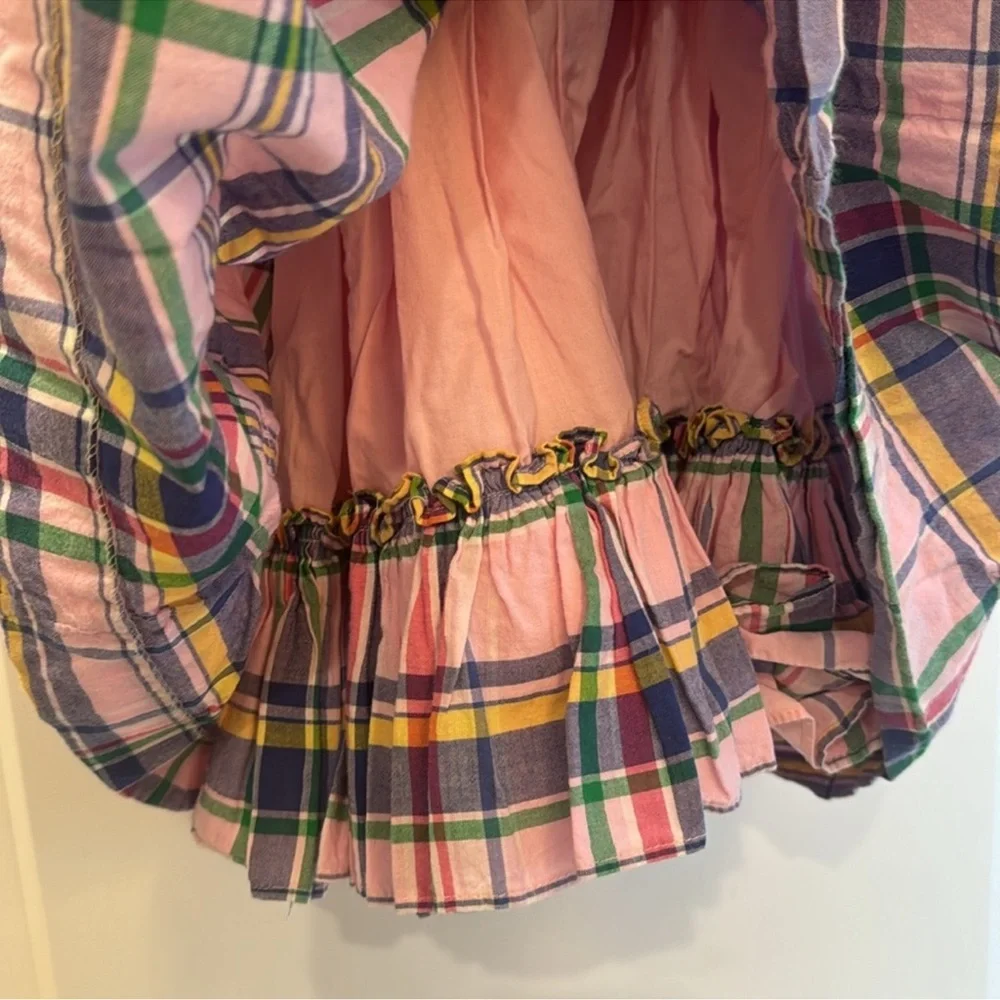 Ralph Lauren pink plaid preppy sleeveless girls 3T sundress